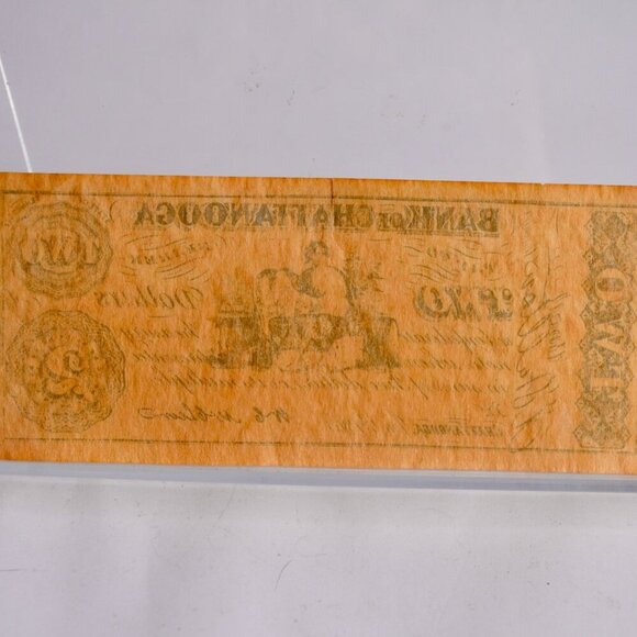 Bank of Chattanooga $2 Confederate Bill Reproduction 1863 - Picture 5 of 6